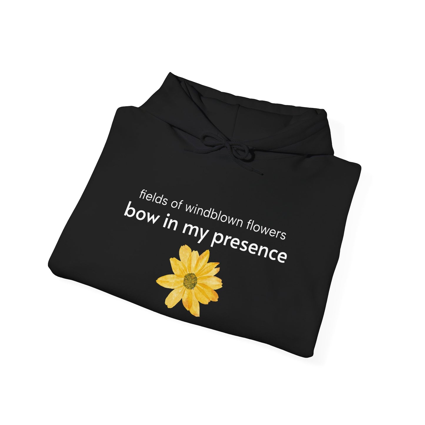 Personalizable Sassy | Cozy Sunflower Adorned Drawstring Hoodie Soft CottonPoly Blend with Kangaroo Pocket and Drawstring Hood