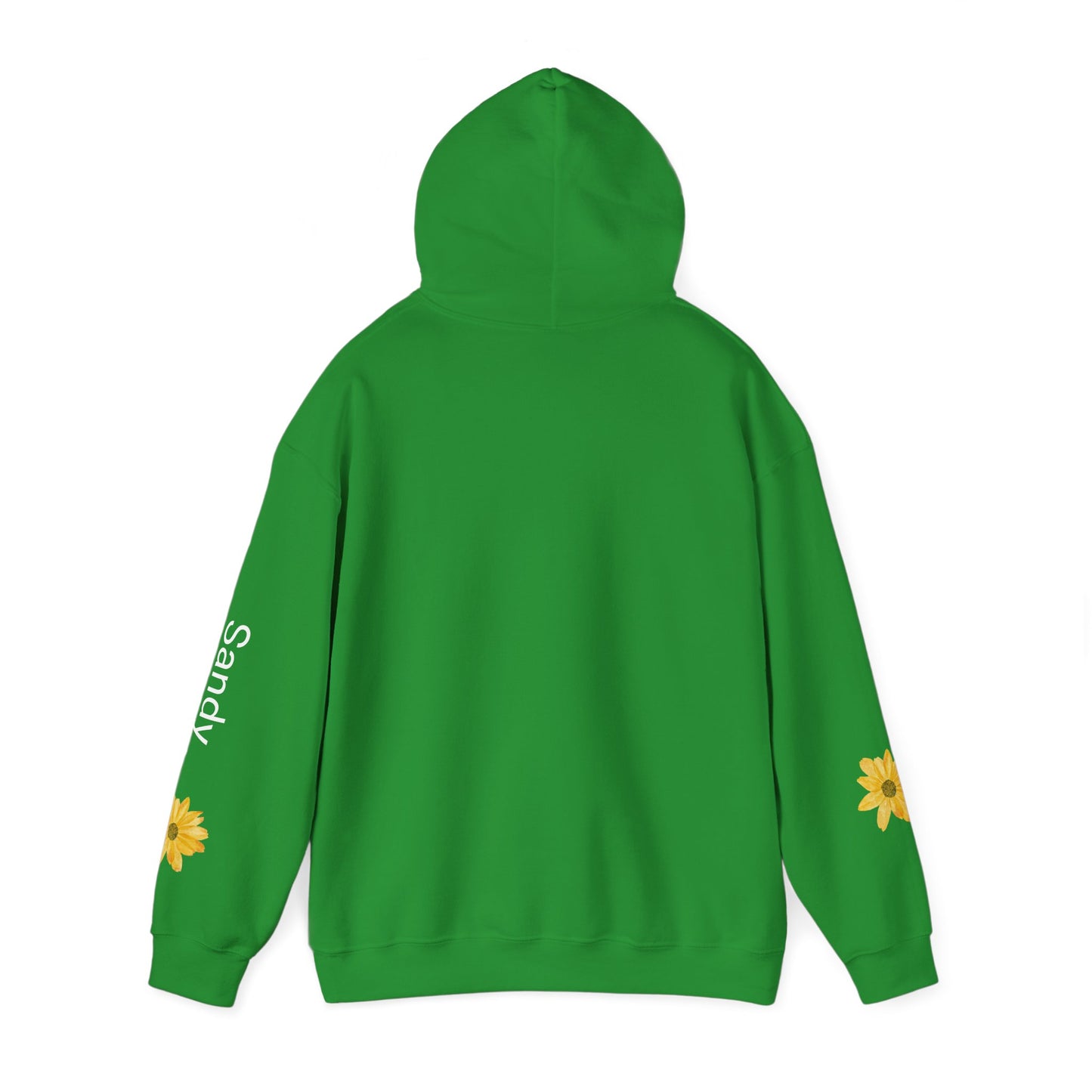 Personalizable Sassy | Cozy Sunflower Adorned Drawstring Hoodie Soft CottonPoly Blend with Kangaroo Pocket and Drawstring Hood