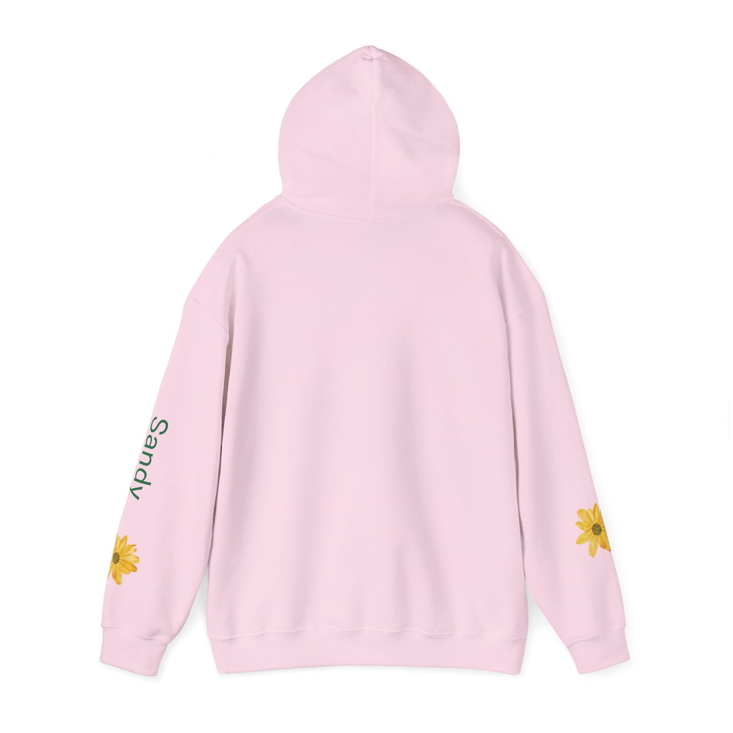 Personalizable Sassy | Cozy Sunflower Adorned Drawstring Hoodie Soft CottonPoly Blend with Kangaroo Pocket and Drawstring Hood