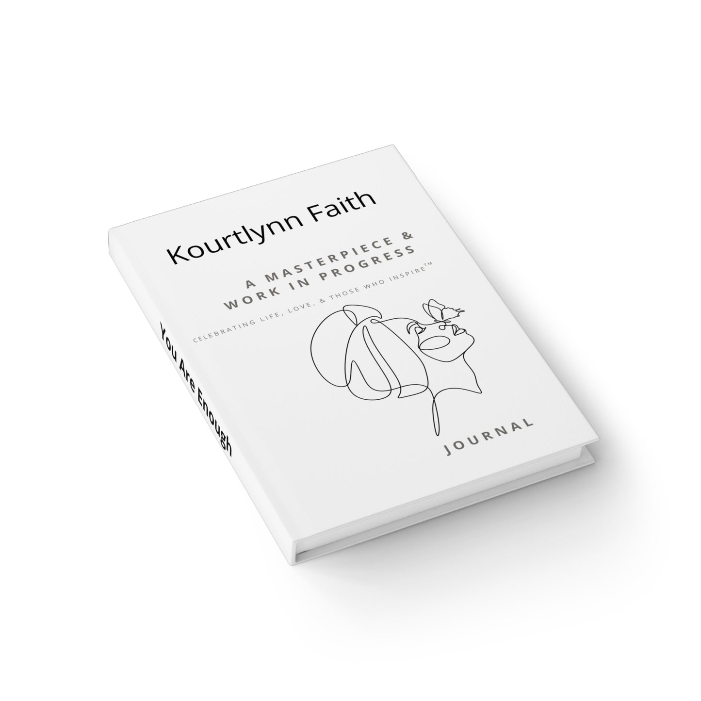 Butterfly Personalizable Inspirational Journal, Masterpiece & Work in Progress, Great for Artists, Self-Care Journal, Creative Diary