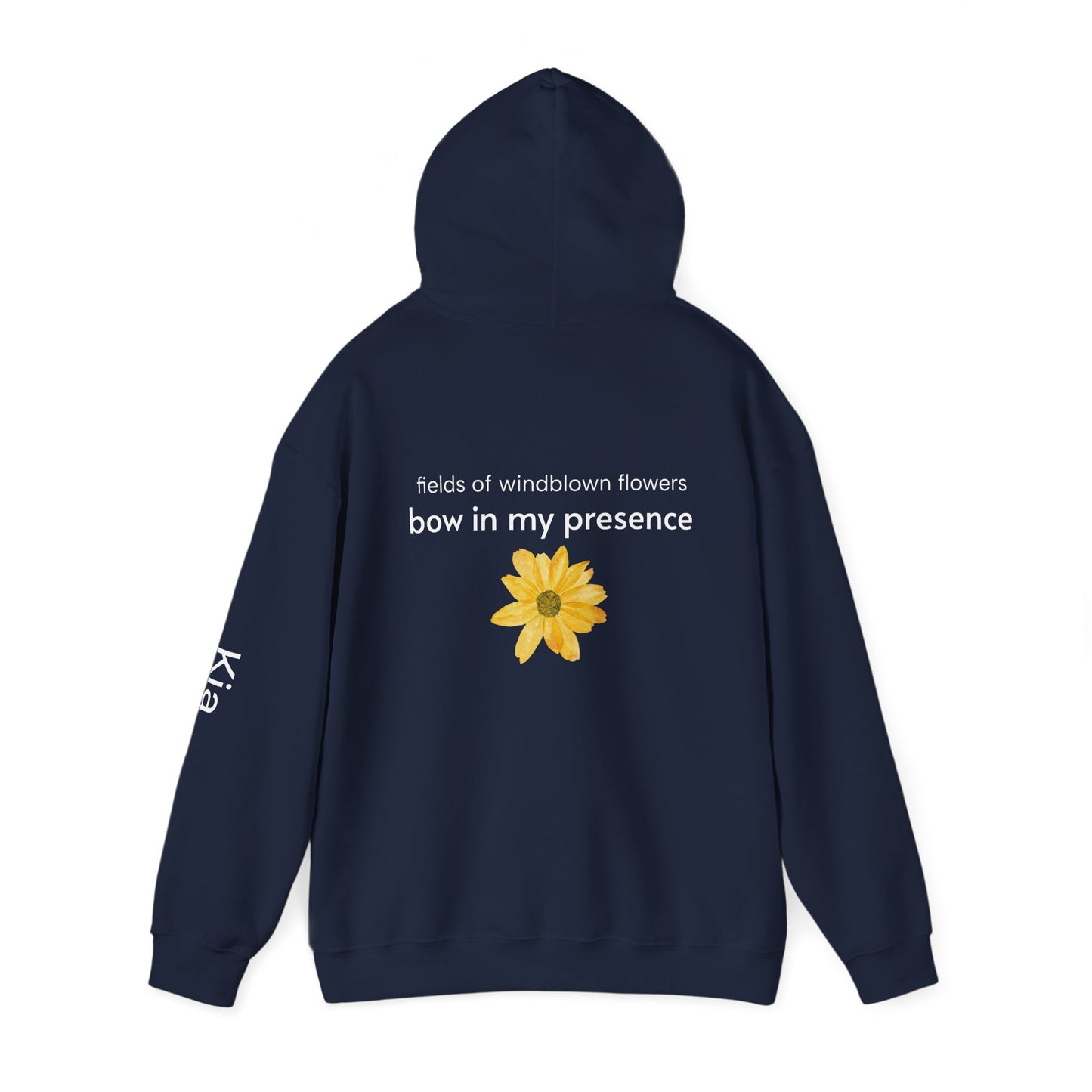 Personalizable Sassy2 | Backside Print | Cozy Sunflower Adorned Drawstring Hoodie Soft CottonPoly Blend with Kangaroo Pocket & Drawstring
