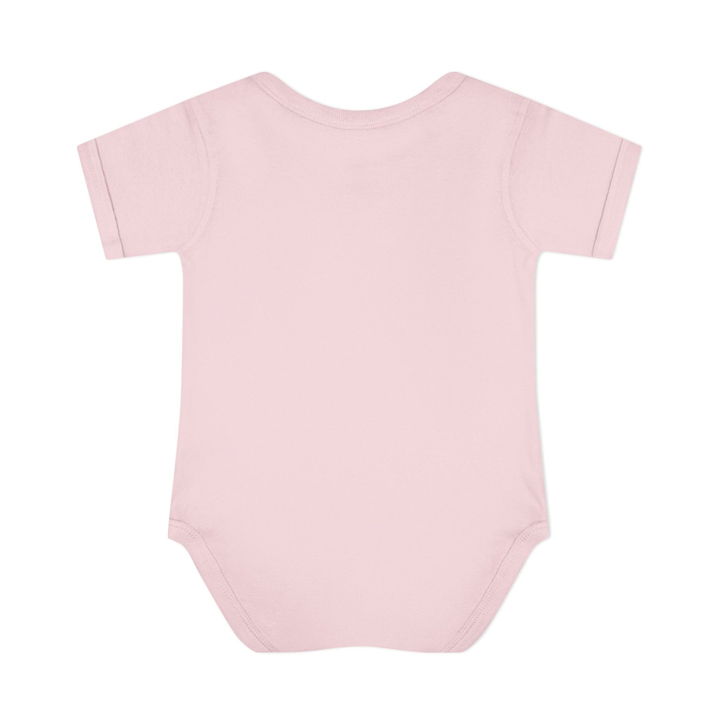 Personalizable Inner Neck Label "Bow In My Presence" Baby Bodysuit with Sunflower adornment by Victoria & Co.