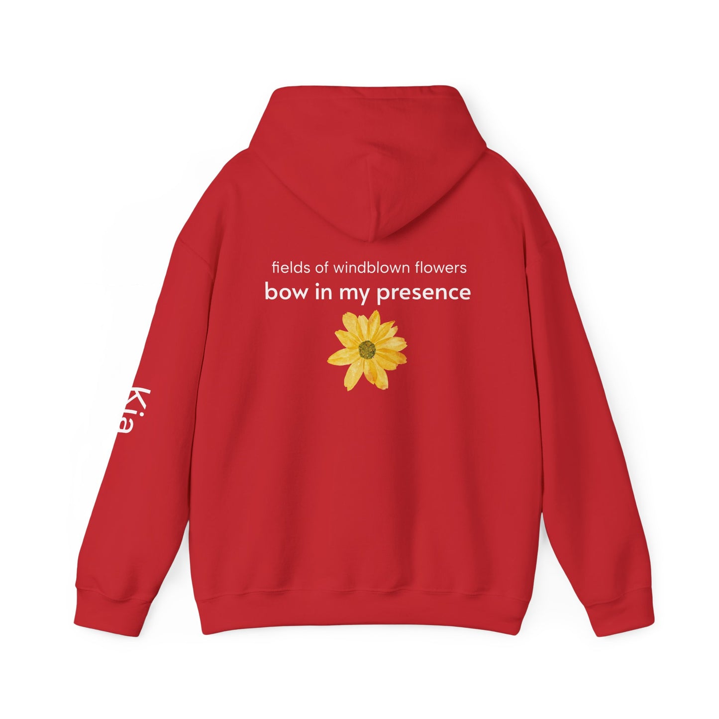Personalizable Sassy2 | Backside Print | Cozy Sunflower Adorned Drawstring Hoodie Soft CottonPoly Blend with Kangaroo Pocket & Drawstring