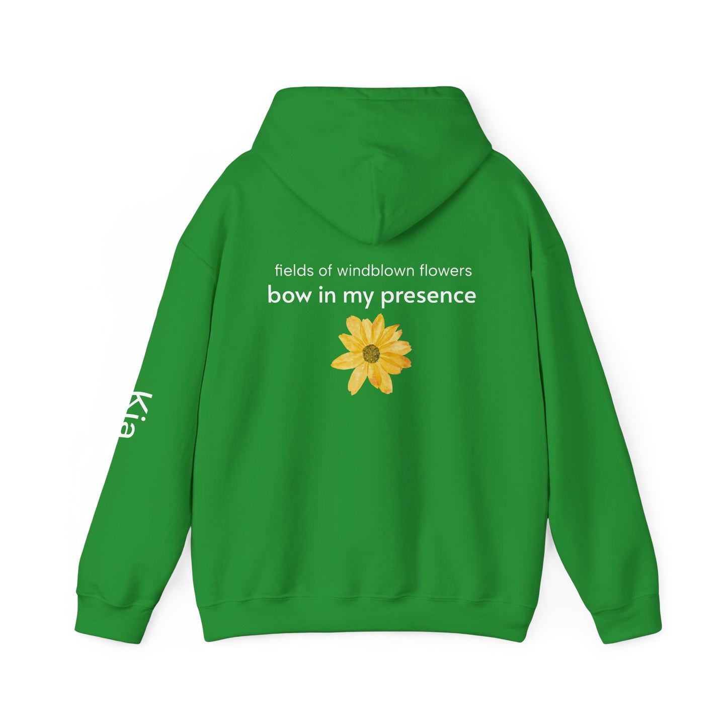 Personalizable Sassy2 | Backside Print | Cozy Sunflower Adorned Drawstring Hoodie Soft CottonPoly Blend with Kangaroo Pocket & Drawstring