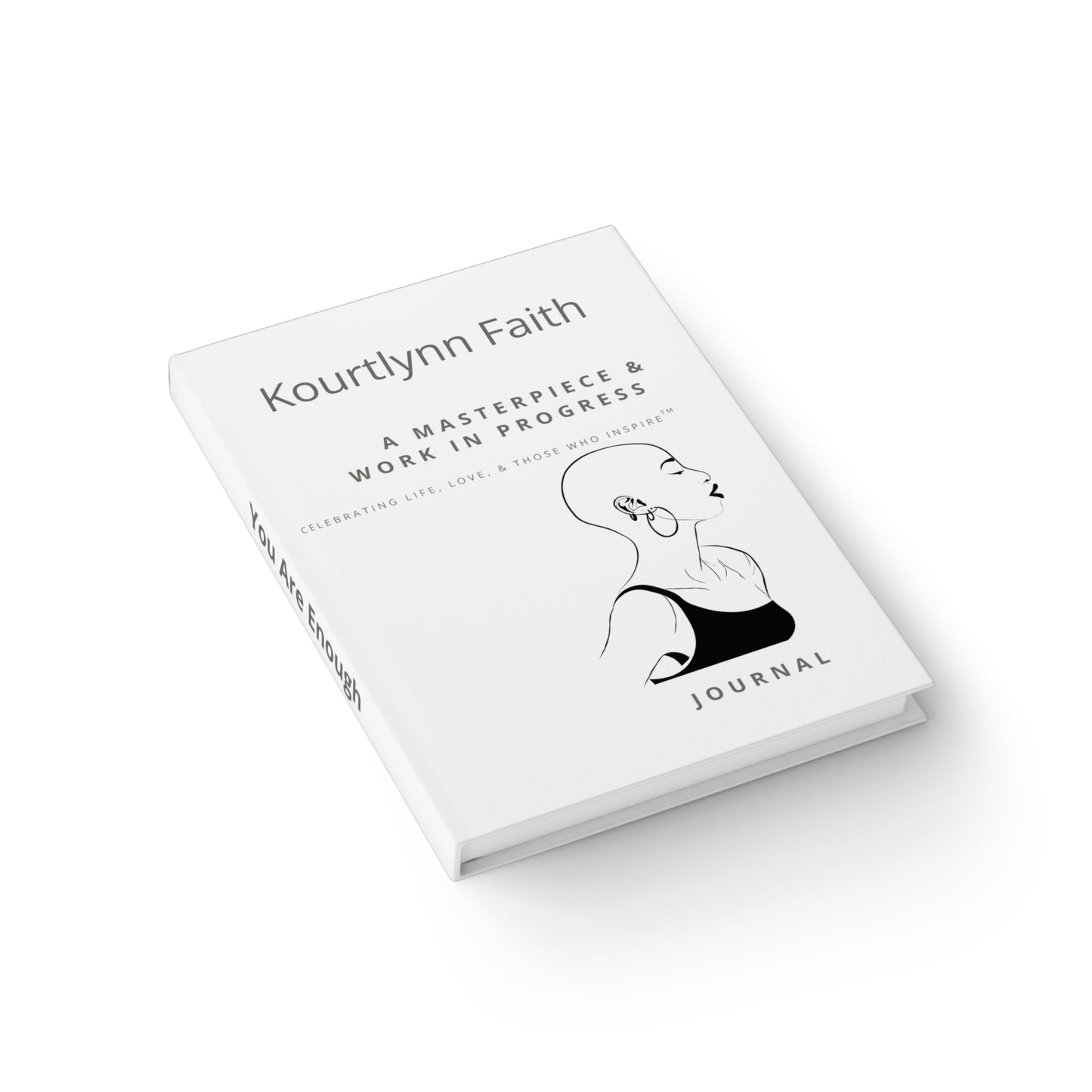 Blank Personalizable Inspirational Journal, A Masterpiece & Work in Progress Notebook, Great for Artists, Self-Care Journal, Creative Diary