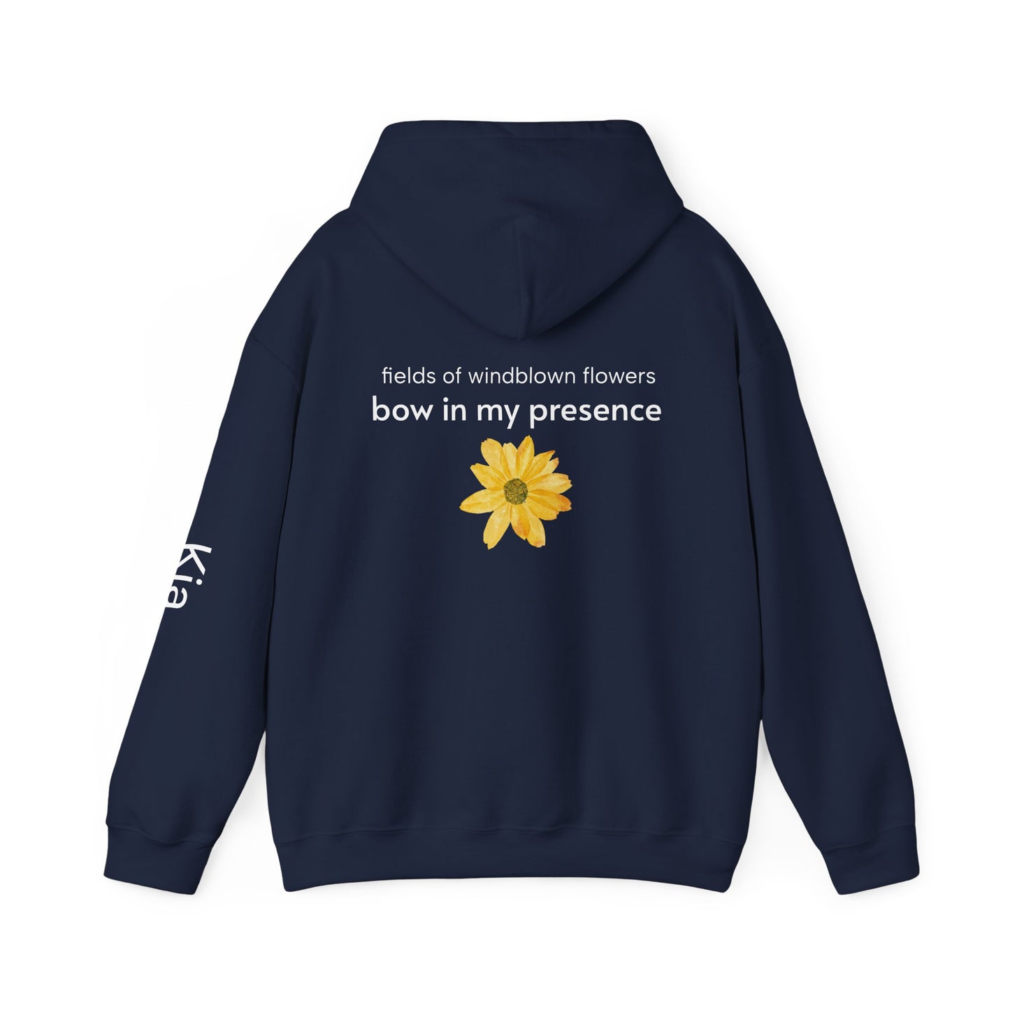 Personalizable Sassy2 | Backside Print | Cozy Sunflower Adorned Drawstring Hoodie Soft CottonPoly Blend with Kangaroo Pocket & Drawstring