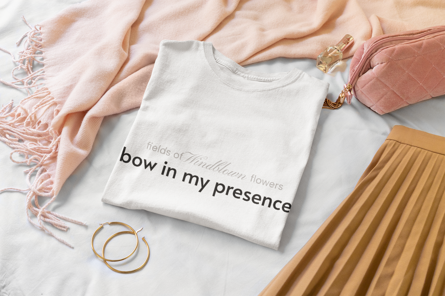 Bow In My Presence Women's Sassy Softstyle Tee by Victoria & Co.