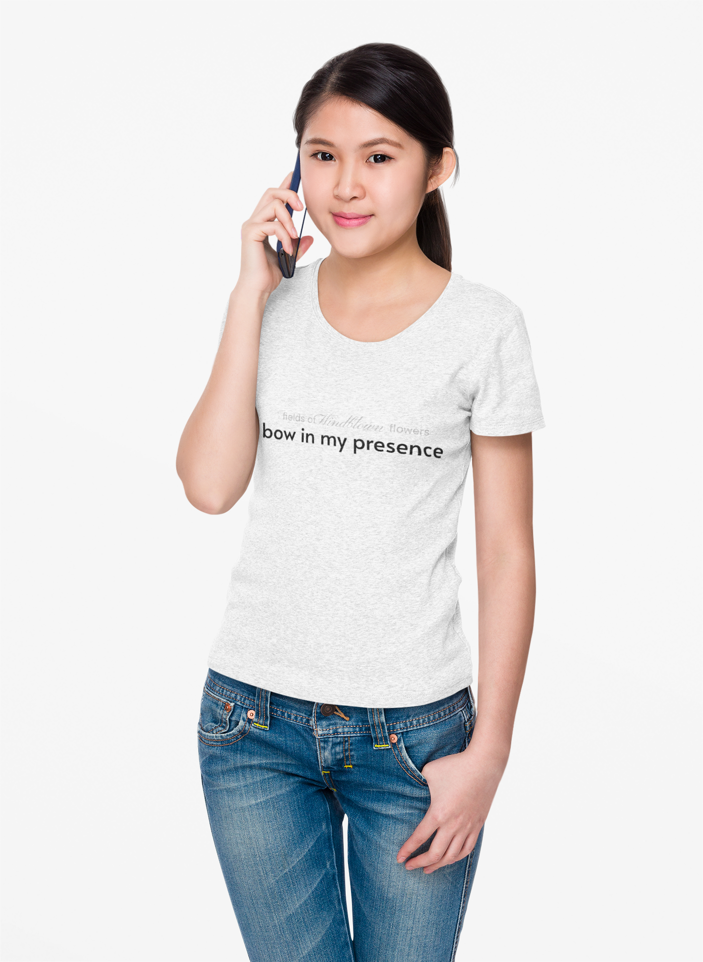 Bow In My Presence Women's Sassy Softstyle Tee by Victoria & Co.
