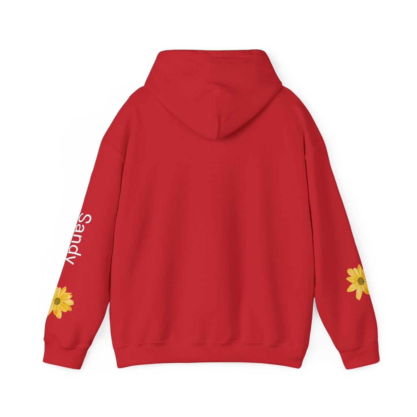 Personalizable Sassy | Cozy Sunflower Adorned Drawstring Hoodie Soft CottonPoly Blend with Kangaroo Pocket and Drawstring Hood