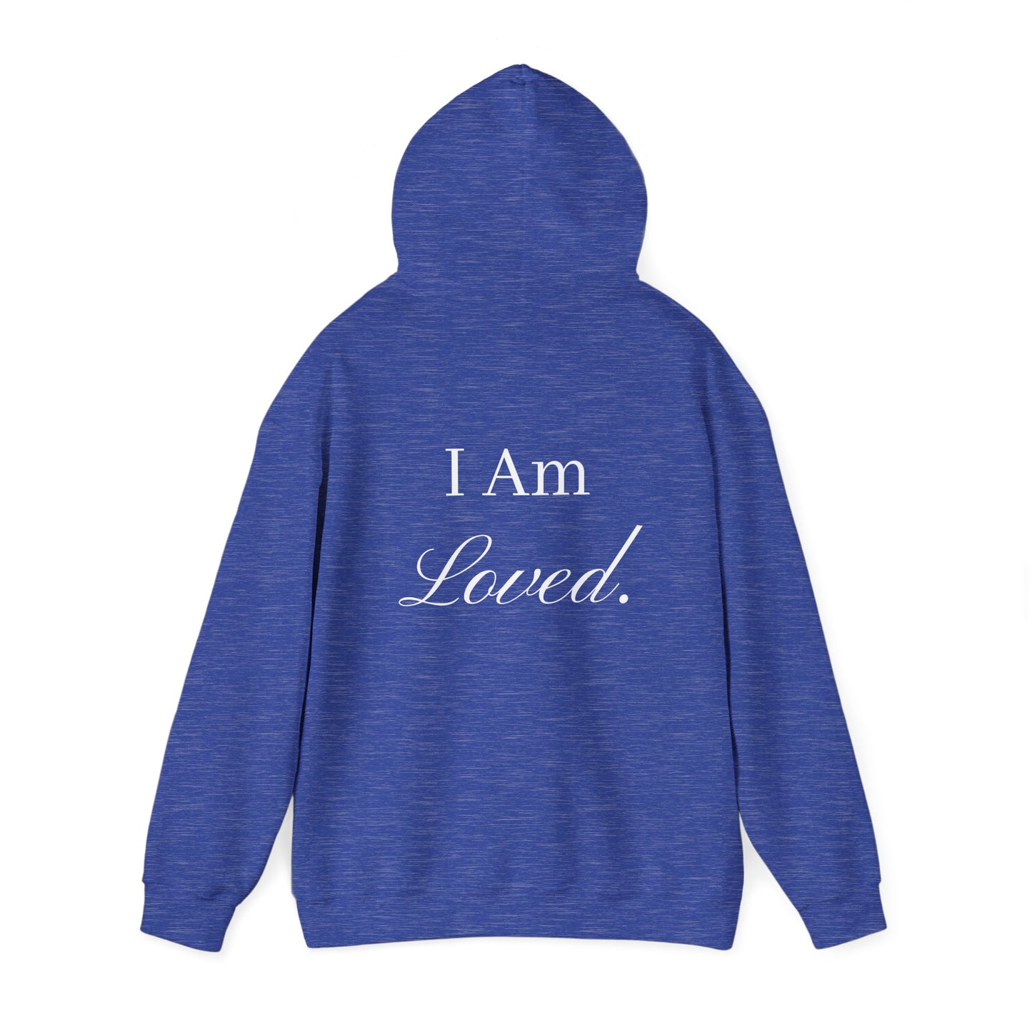 I Am Loved Hoodie | Script Font | Cozy Sweatshirt for All Occasions | Gift Idea for Friends and Family | Perfect for Holidays
