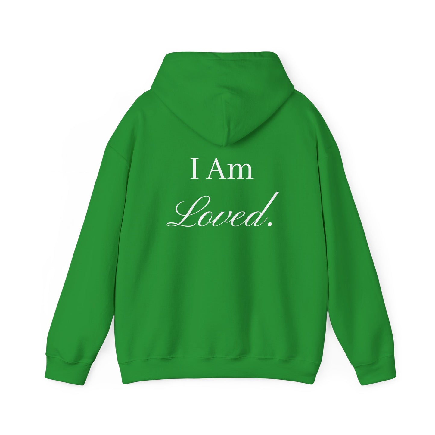 I Am Loved Hoodie | Script Font | Cozy Sweatshirt for All Occasions | Gift Idea for Friends and Family | Perfect for Holidays