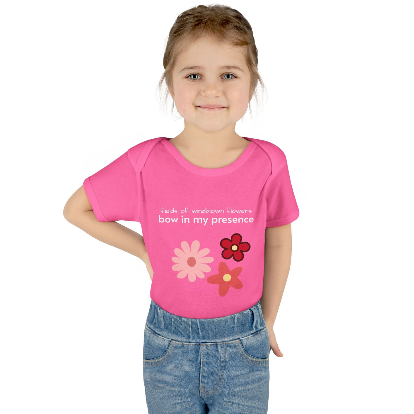 Personalizable Inner Neck Label, Baby Onesie for Infant to Toddler, Three-Snap Closure for Shower Gift, Victoria & Co Design