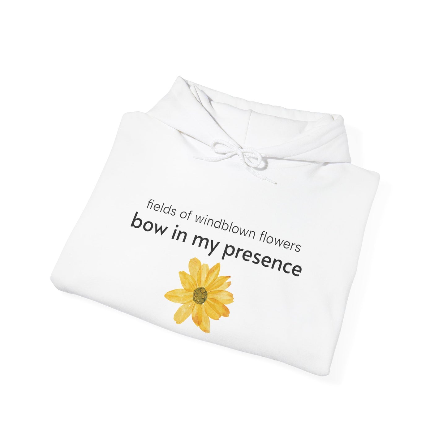 Personalizable Sassy | Cozy Sunflower Adorned Drawstring Hoodie Soft CottonPoly Blend with Kangaroo Pocket and Drawstring Hood