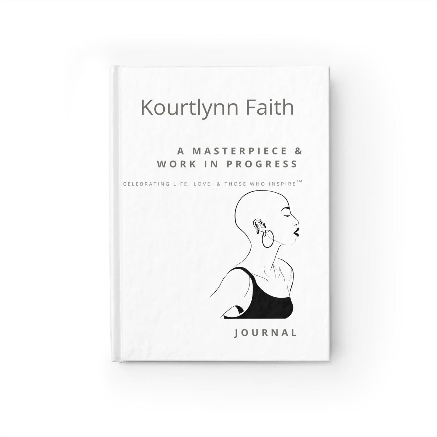 Blank Personalizable Inspirational Journal, A Masterpiece & Work in Progress Notebook, Great for Artists, Self-Care Journal, Creative Diary