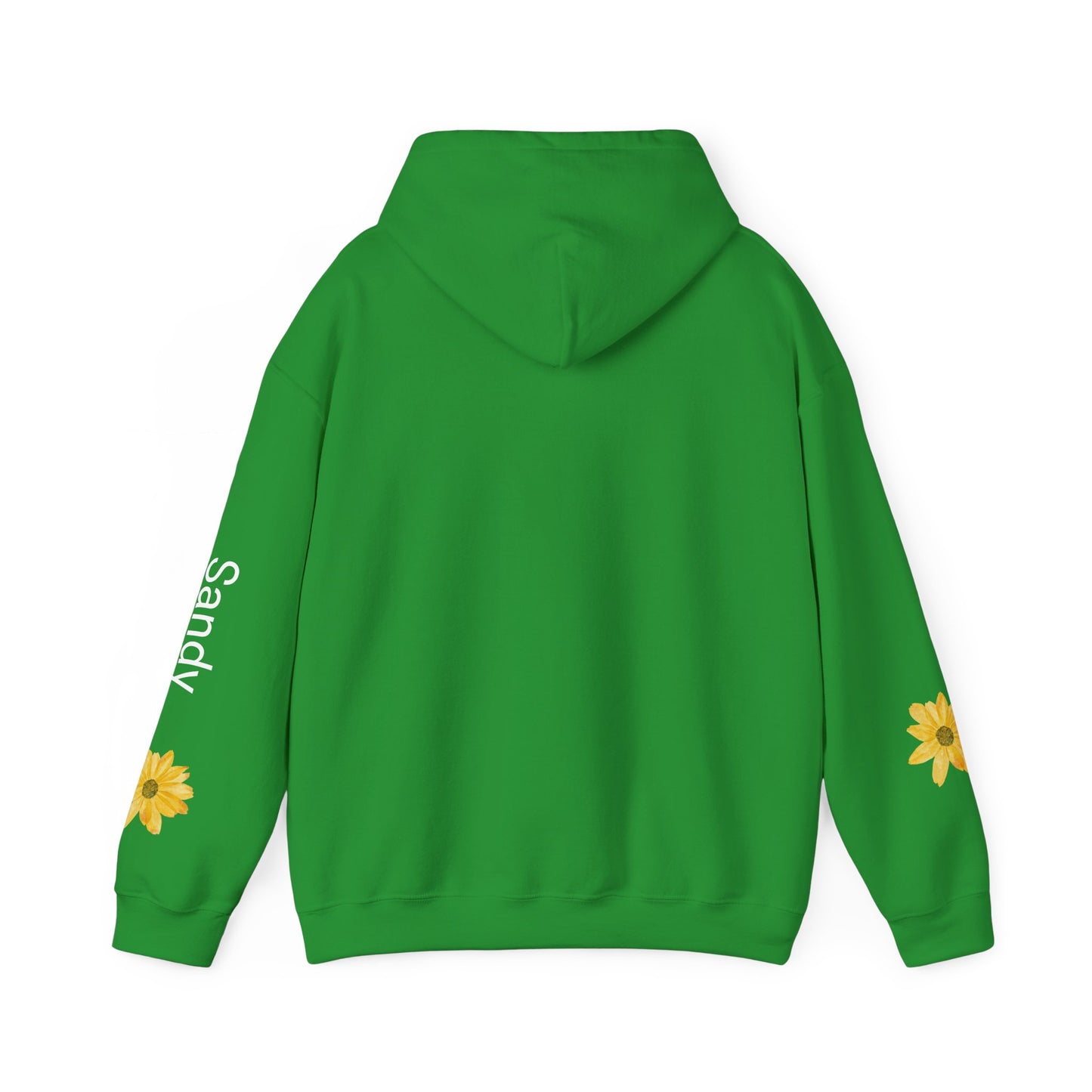 Personalizable Sassy | Cozy Sunflower Adorned Drawstring Hoodie Soft CottonPoly Blend with Kangaroo Pocket and Drawstring Hood