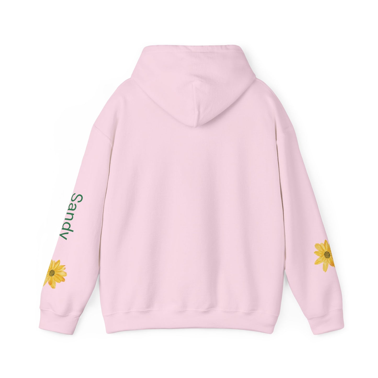 Personalizable Sassy | Cozy Sunflower Adorned Drawstring Hoodie Soft CottonPoly Blend with Kangaroo Pocket and Drawstring Hood
