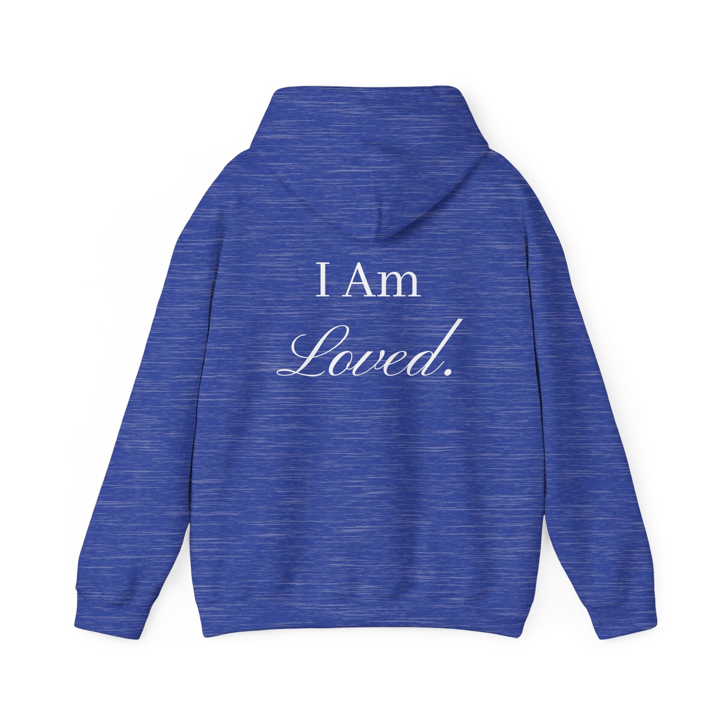 I Am Loved Hoodie | Script Font | Cozy Sweatshirt for All Occasions | Gift Idea for Friends and Family | Perfect for Holidays