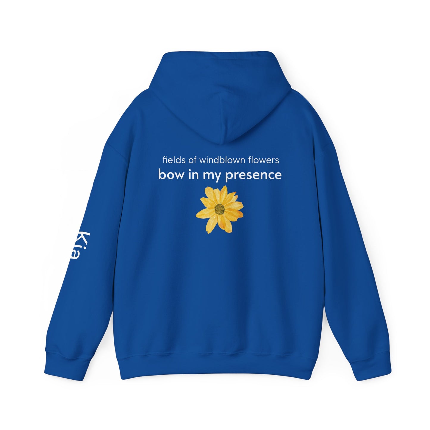 Personalizable Sassy2 | Backside Print | Cozy Sunflower Adorned Drawstring Hoodie Soft CottonPoly Blend with Kangaroo Pocket & Drawstring