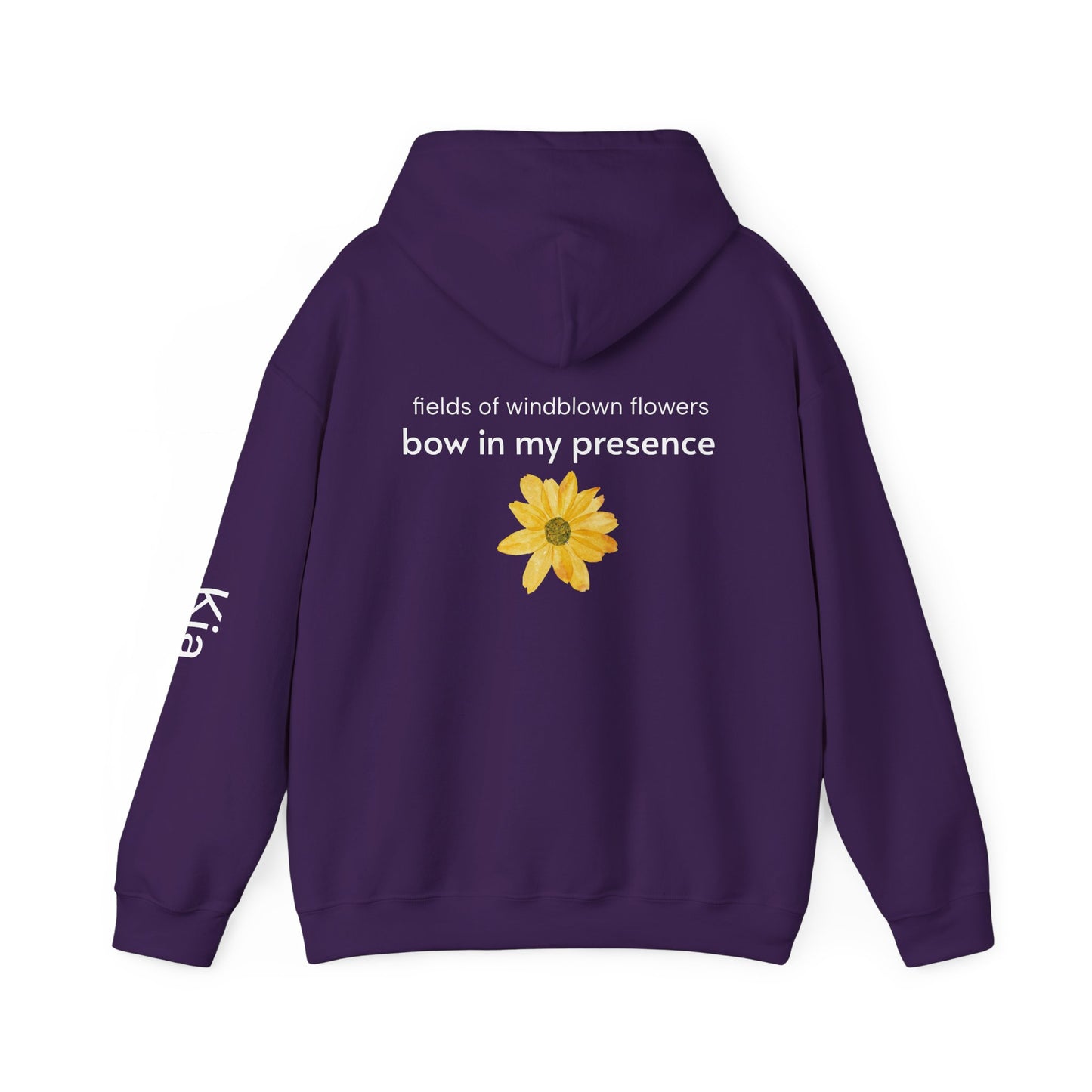 Personalizable Sassy2 | Backside Print | Cozy Sunflower Adorned Drawstring Hoodie Soft CottonPoly Blend with Kangaroo Pocket & Drawstring