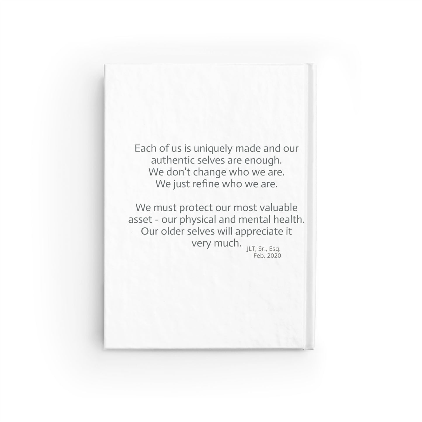 Blank Personalizable Inspirational Journal, A Masterpiece & Work in Progress Notebook, Great for Artists, Self-Care Journal, Creative Diary