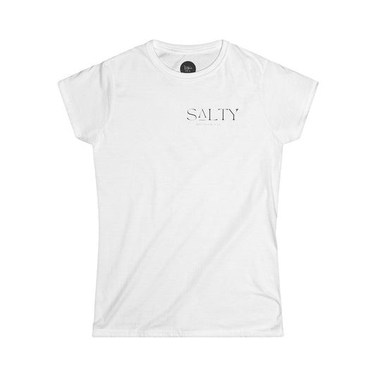 Salty Women's Softstyle Tee - Coastal Vibes, Beach Lover Shirt, Summer Outing Top, Gift for Ocean Enthusiasts, Casual Everyday Wear